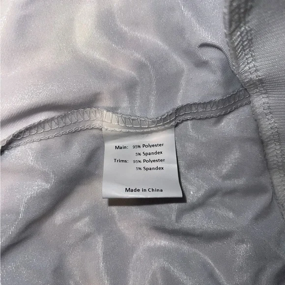 Silver Metallic Women's Jacket Medium - Picture 4 of 4